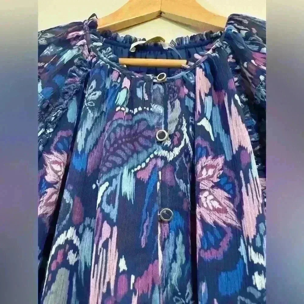 RAMY BROOK - Lola Printed Crew Neck Blouse - Picture 8 of 10